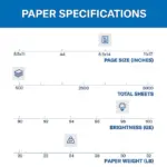Hammermill - Laser Print Paper, 24lb, 98 Bright, 8-12 x 14 - 1 Ream - Image 8