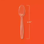 Hefty Clear Heavy-Weight Plastic Spoons 300 ct. - Image 2