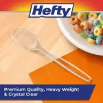 Hefty Clear Heavy-Weight Plastic Spoons 300 ct. - Image 3