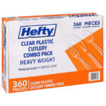 Hefty Clear Plastic Cutlery Combo Pack (360 ct.)