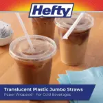 Hefty Jumbo Translucent Wrapped Plastic Straws, 7.75", 3, 000 ct. - Image 3
