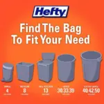Hefty Ultra Strong Kitchen Drawstring Trash Bags, Fabuloso Scent 13 gal., 130 ct. - Image 5