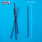 Hefty Unwrapped Plastic Sipper Stirrer Straws, 7", 5000 ct. - Image 2