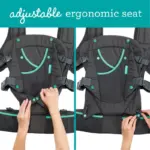 Infantino Carry On Active Multi-Pocket Baby Carrier, 4-Positions, 8-40lbs, Gray - Image 10