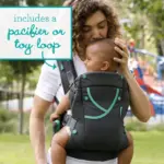 Infantino Carry On Active Multi-Pocket Baby Carrier, 4-Positions, 8-40lbs, Gray - Image 6