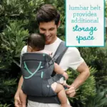 Infantino Carry On Active Multi-Pocket Baby Carrier, 4-Positions, 8-40lbs, Gray - Image 8