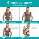 Infantino Flip 4-in-1 Convertible Baby Carrier, 4-Position, Camo - Image 6