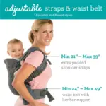 Infantino Flip 4-in-1 Convertible Baby Carrier, 4-Position, Camo - Image 3