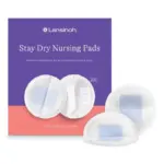 Lansinoh Stay Dry Disposable Nursing Pads, Soft and Super Absorbent Breast Pads, 200 Count
