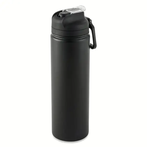 Mainstays 24 oz Stainless Steel Sip Water Bottle, Black