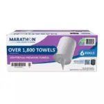 Marathon Centerpull Premium 1-Ply White Paper Towels 6 rolls, 300sheetsroll