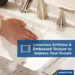 Marathon Multifold 1-Ply White Paper Towels 16 pks., 250 towels/pk - Image 3