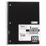 Mead Spiral Notebook, 1-Subject, Randomly Assorted Cover Color, , 100 10.5 x 7.5 Sheets - Image 6