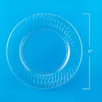 Member's Mark Clear Plastic Plates, 9" 45 ct. - Image 2
