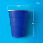 Member's Mark Heavy-Duty Blue Plastic Cups 18 oz., 240 ct. - Image 2