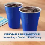Member's Mark Heavy-Duty Blue Plastic Cups 18 oz., 240 ct. - Image 3