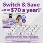Member's Mark Premium Baby Wipes, Fragrance Free, 12 pk., 1152 Wipes - Image 7