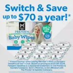 Member's Mark Premium Baby Wipes, Refreshing Clean Scent, 12 pk., 1152 Wipes - Image 7