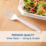 Member's Mark White Plastic Forks, Heavyweight 600 ct. - Image 3