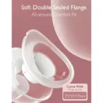 Momcozy M5 Pinky Breast Pump Hands Free, Electric 24mm Pink 2 Pack - Image 2