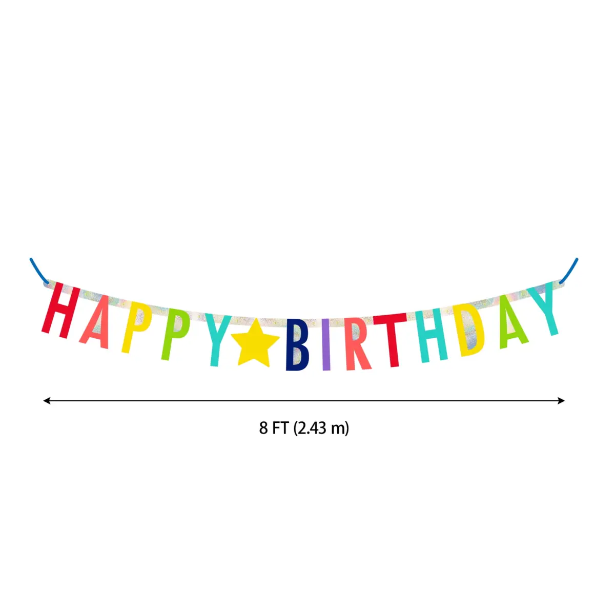 Multi-Color Happy Birthday Paper Party Banner, 8', by Way To Celebrate - Image 5