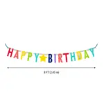 Multi-Color Happy Birthday Paper Party Banner, 8', by Way To Celebrate - Image 5