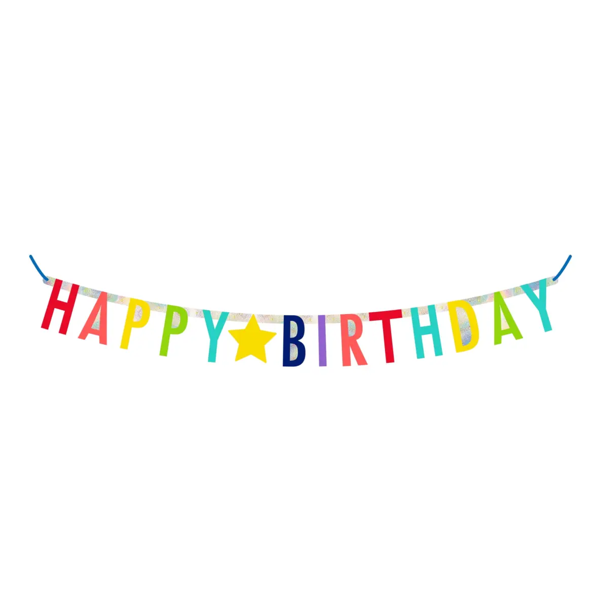 Multi-Color Happy Birthday Paper Party Banner, 8', by Way To Celebrate - Image 1