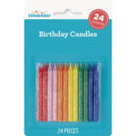 Multicolor Glitter Birthday Candles, 24 Count, by Way To Celebrate