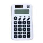Pen+Gear Basic Calculator, 8-Digit Display Handheld Calculator, Portable , White Color, Elementary School - Image 4
