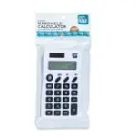 Pen+Gear Basic Calculator, 8-Digit Display Handheld Calculator, Portable , White Color, Elementary School