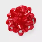 Red Gift Bow - Spritz™: Solid Plastic Decorative for All Occasions, Birthday, Easter, 6"