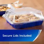 Reynolds Kitchens Aluminum 8" x 8" Cake Pans with Lids 12 ct. - Image 3