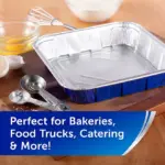 Reynolds Kitchens Aluminum 8" x 8" Cake Pans with Lids 12 ct. - Image 6