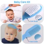 SUGARDAY 10 in 1 Baby Healthcare and Grooming Kit for Girl Boy Care Kit Toddlers Nail Clippers (Blue) - Image 4