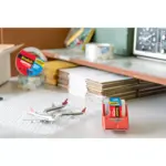 Scotch Heavy-Duty Shipping Packaging Tape with Dispenser, 2" x 1,000", 6 pk. - Clear - Image 2