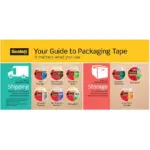 Scotch® Sure Start Shipping Packaging Tape, 1.88 in x 54.6 yd, 8 pk - Image 2
