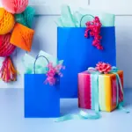 Tie Dye Striped Gift Wrapping Paper - Spritz™ Multicolor Birthday Gift Wrap, 96 x 30, Love & Romance Theme - Image 3