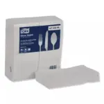 Tork Advanced Soft 1/8 Fold 2-Ply White Dinner Napkins, 28 pks, 100 napkins/pk. - Image 6