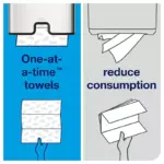 Tork Premium Soft Xpress Multifold 2-Ply White Blue Leaf Hand Towels, 16 pks., 135 towels/pk. - Image 3