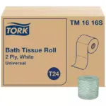 Tork Universal 2-Ply White Bath Tissue, 96 rolls, 500 sheets/roll