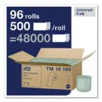 Tork Universal 2-Ply White Bath Tissue, 96 rolls, 500 sheets/roll - Image 3