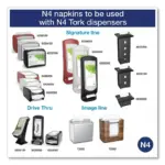 Tork Xpressnap Interfold 1-Ply White Dispenser Napkins 12 pks., 500 napkins/pk. - Image 3
