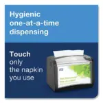 Tork Xpressnap Interfold 1-Ply White Dispenser Napkins 12 pks., 500 napkins/pk. - Image 5