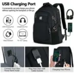 UKEIN Laptop Backpack with USB Charging Port Water Resistant Backpacks for Adults Work Business Laptop Backpack for Men - Image 2