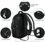 UKEIN Laptop Backpack with USB Charging Port Water Resistant Backpacks for Adults Work Business Laptop Backpack for Men - Image 4