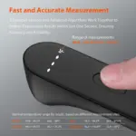 iHealth No-Touch Digital Forehead Thermometer for Adults, Babies, Kids - FSA HSA Eligible, 3 Ultra-Sensitive Sensors, Quiet Vibration Feedback, Large LED Digits, Easy to Use for Home, PT3 Black - Image 4