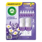 Air Wick Scented Oil Kit, Lavender & Chamomile, 2 warmers + 8 refills