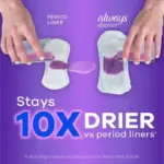 Always Discreet plus Incontinence Liners for Women, Very Light Long, 132 ct. - Image 4