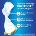 Always Infinity Extra Heavy Overnight Pads, with Wings, Size 5, 66 ct. - Image 4