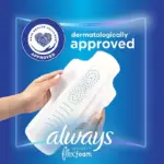 Always Infinity Extra Heavy Overnight Pads, with Wings, Size 5, 66 ct. - Image 7